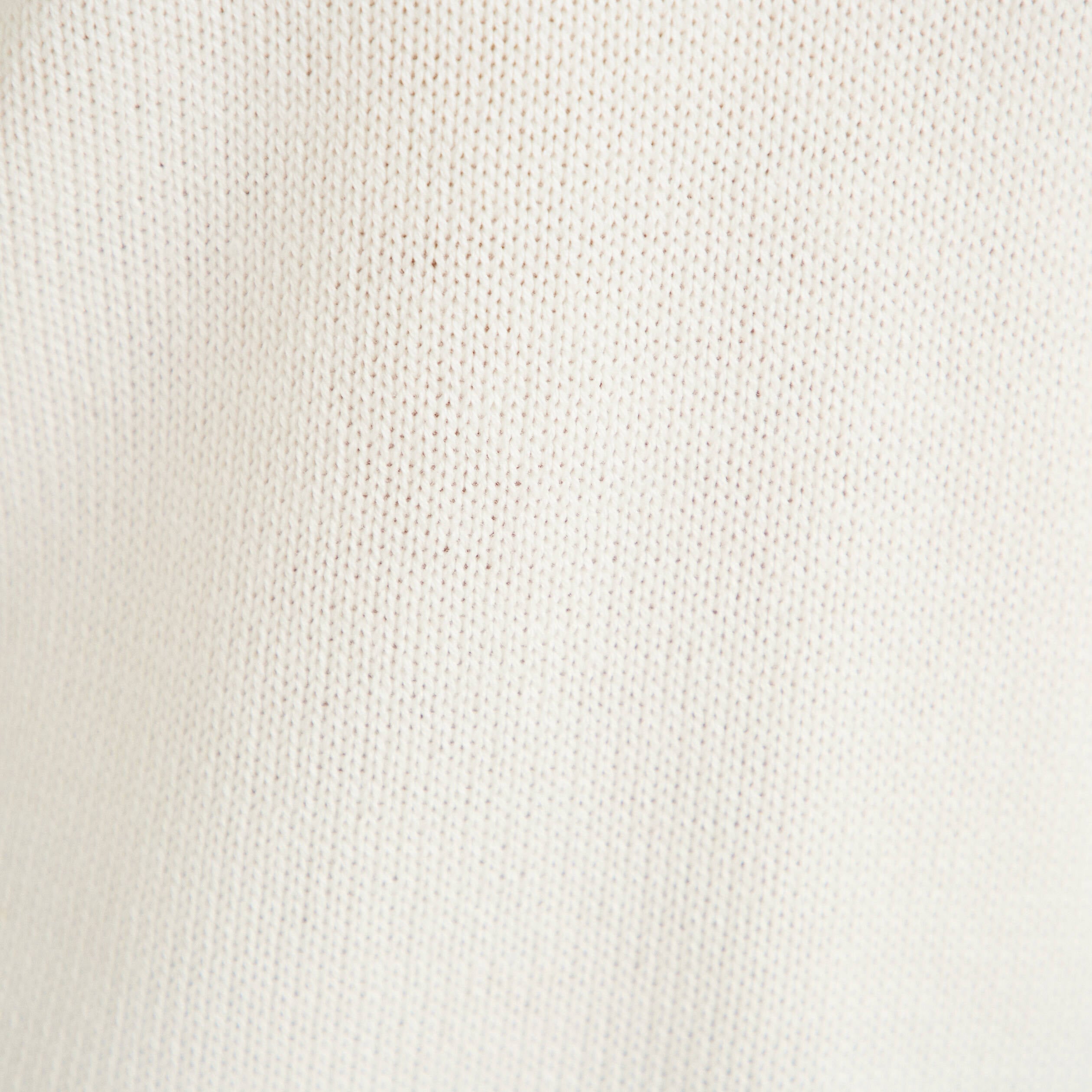 Pull ample col v manches courtes blanc femme