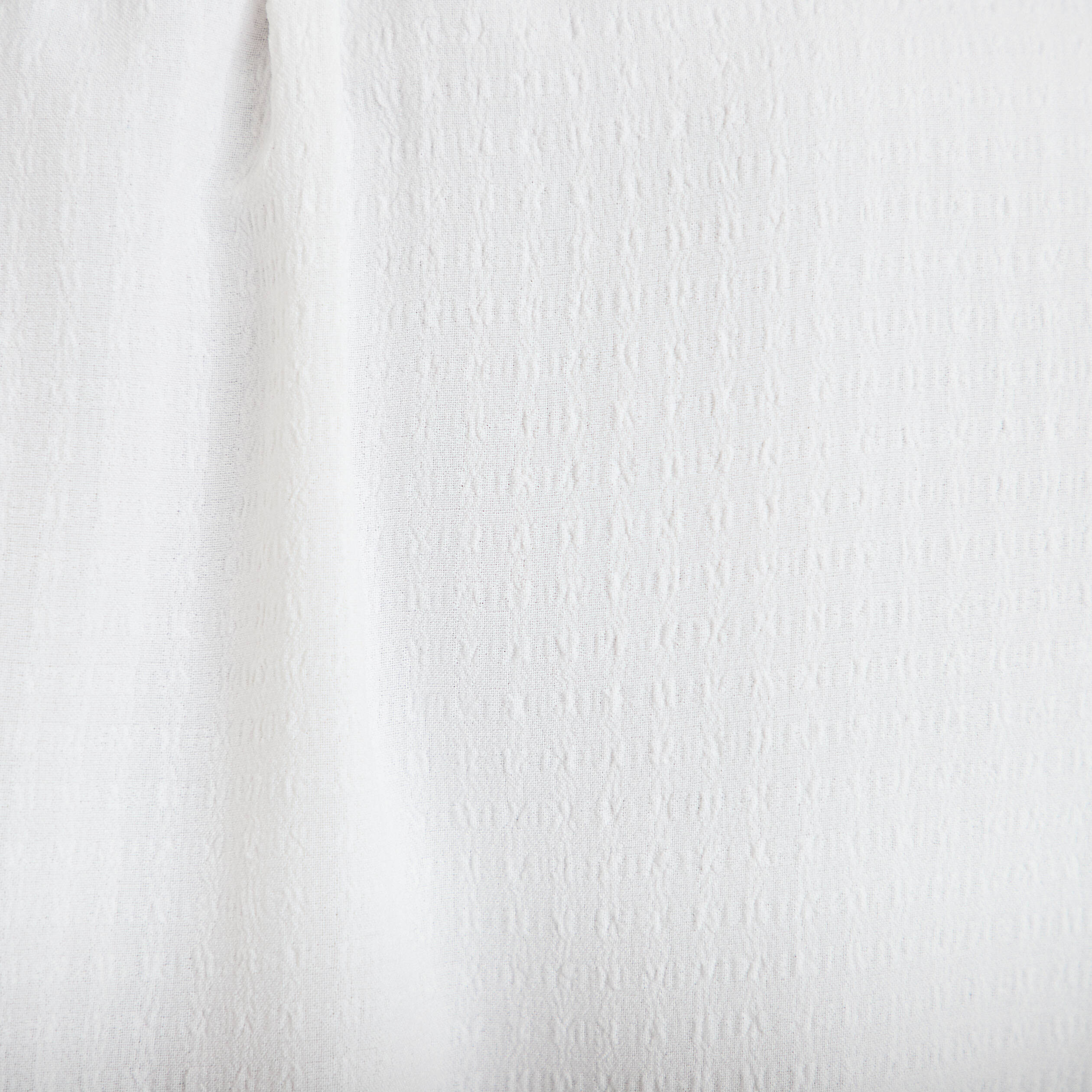 Chemise droite col montant dentelle ecru femme