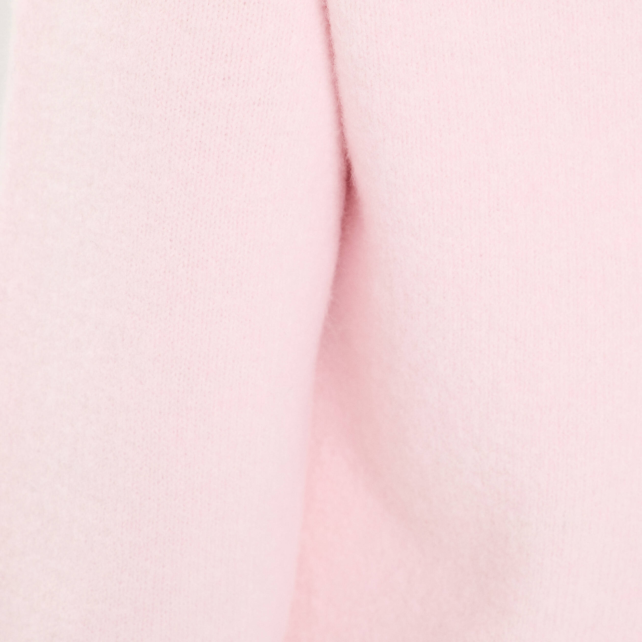 Pull d&eacute;collet&eacute; dos avec noeuds rose clair femme