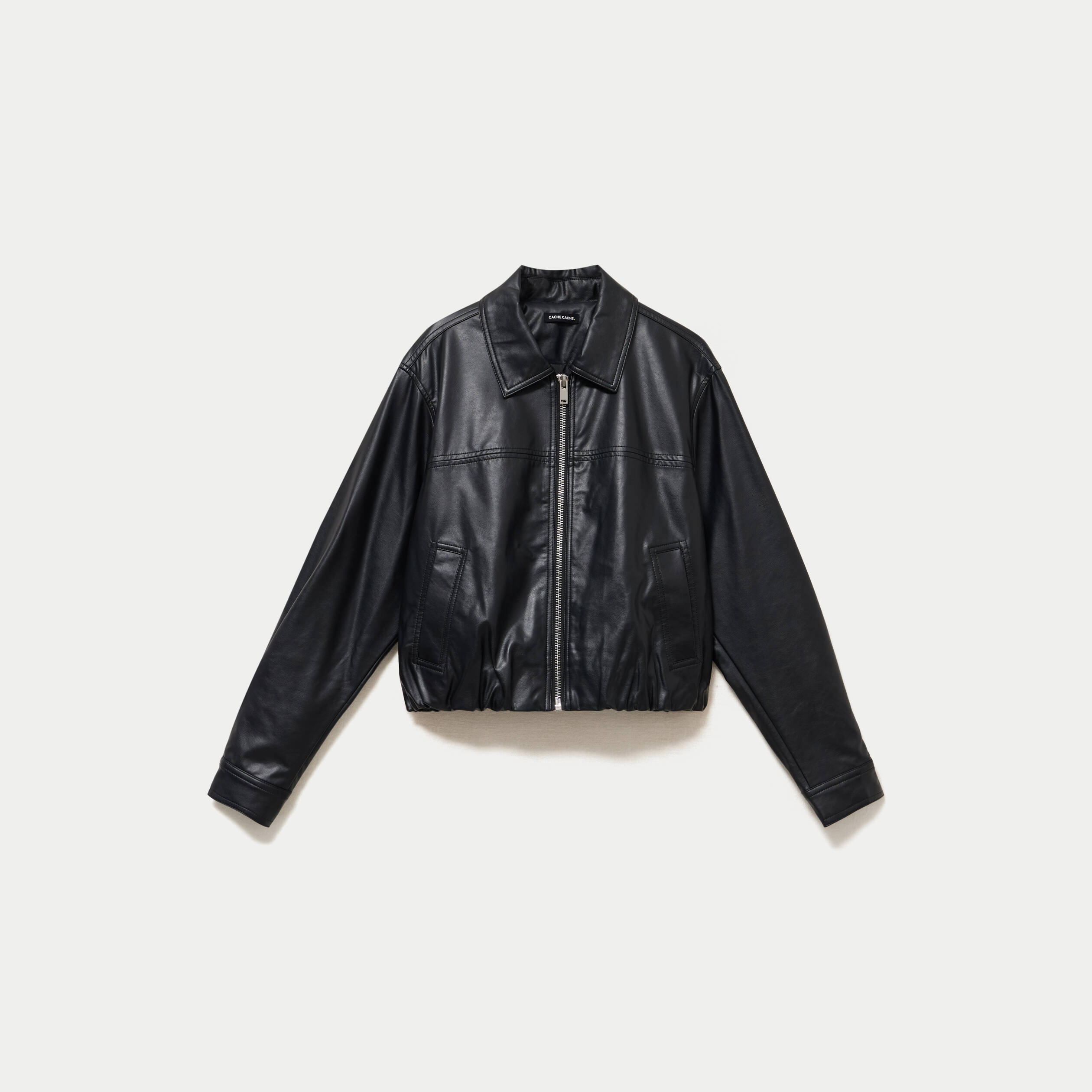 Bomber oversize noir femme