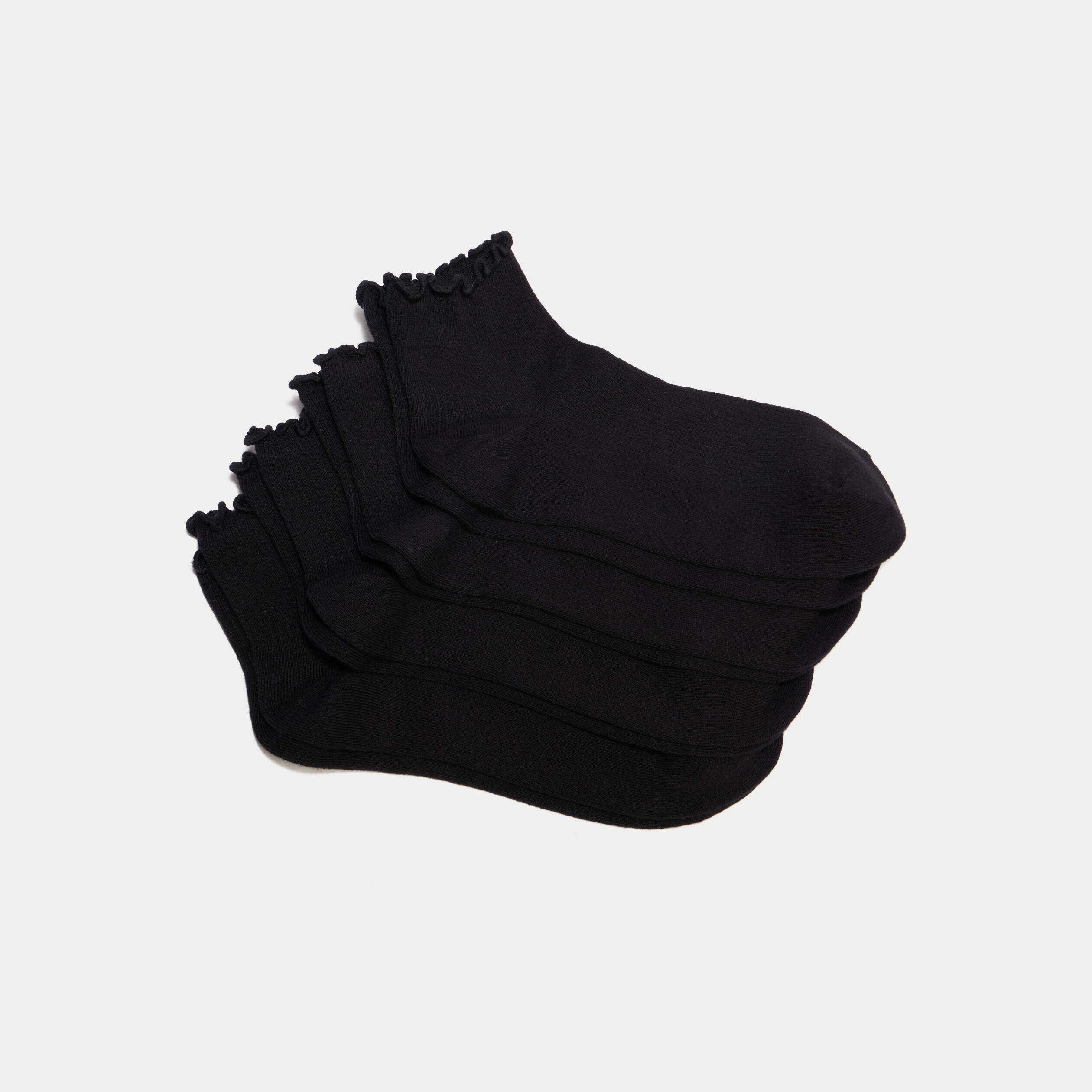 Lot de 4 paires de chaussettes noir femme