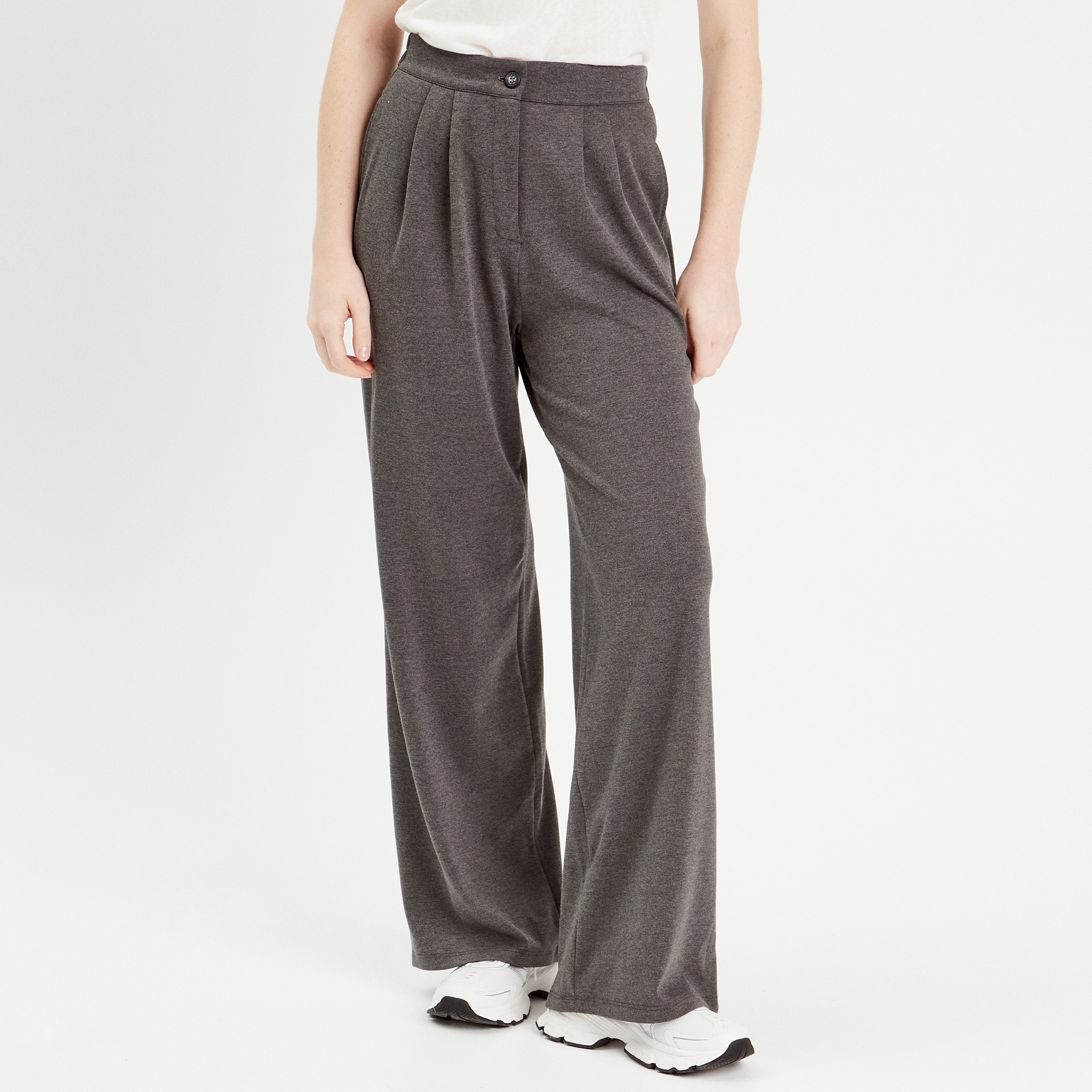 Pantalon Femme Fluide - Tissu Confortable, Coupe Taille Haute, Idéal Voyage, Yoga Et Quotidien