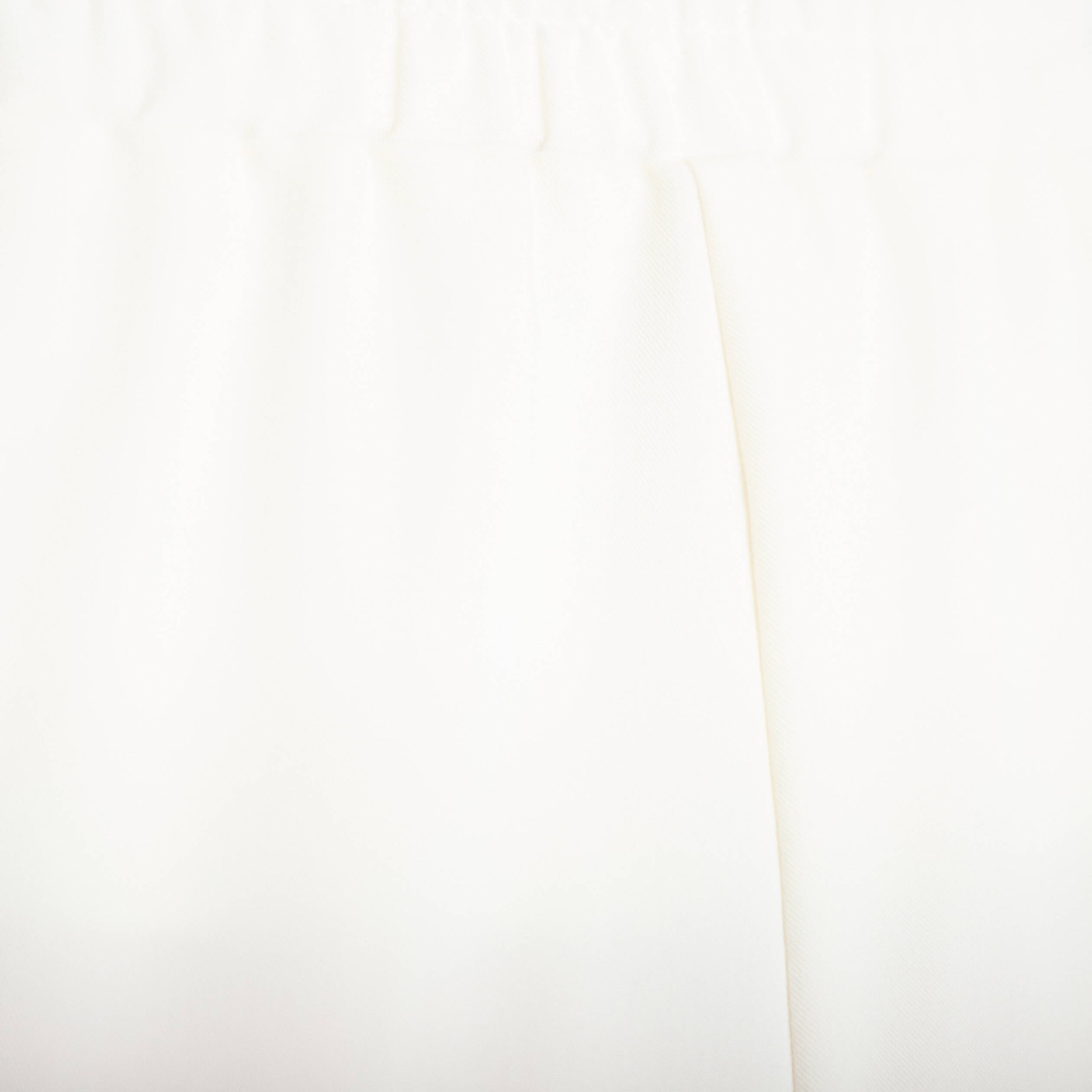 Pantalon large taille &eacute;lastiqu&eacute;e ecru femme
