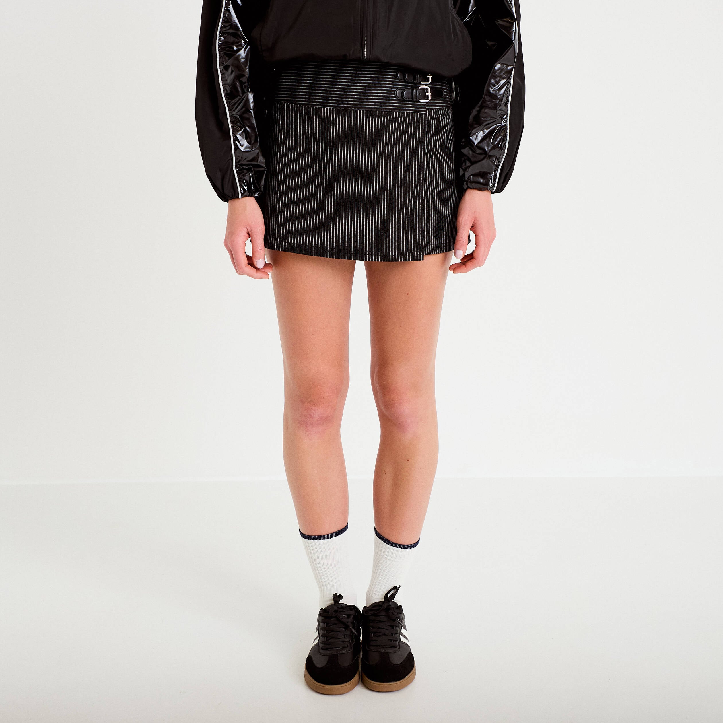 Jupe-short courte noir femme