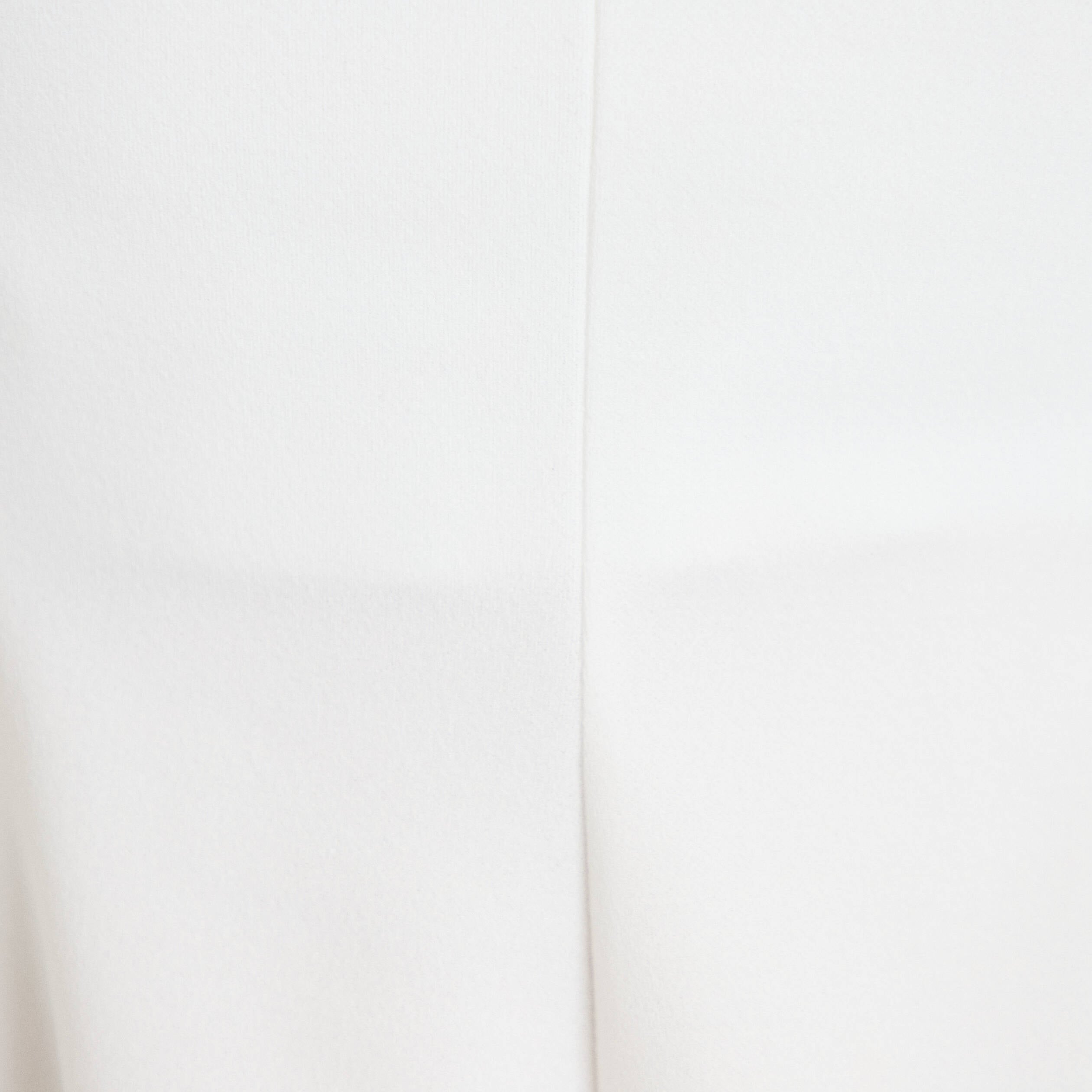 Top cintr&eacute; col carr&eacute; sans manches ecru femme