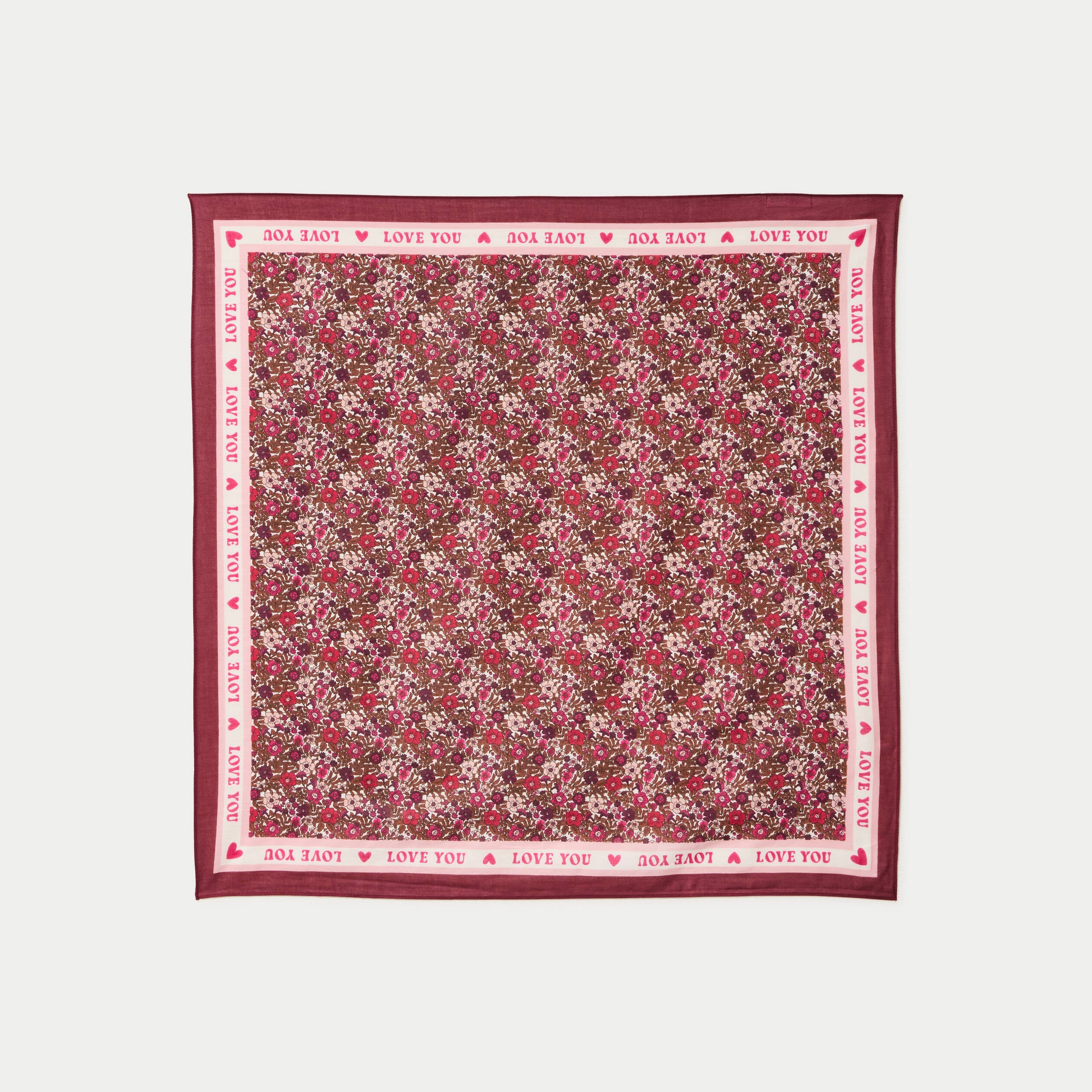 Foulard satin&eacute; soyeux rouge femme