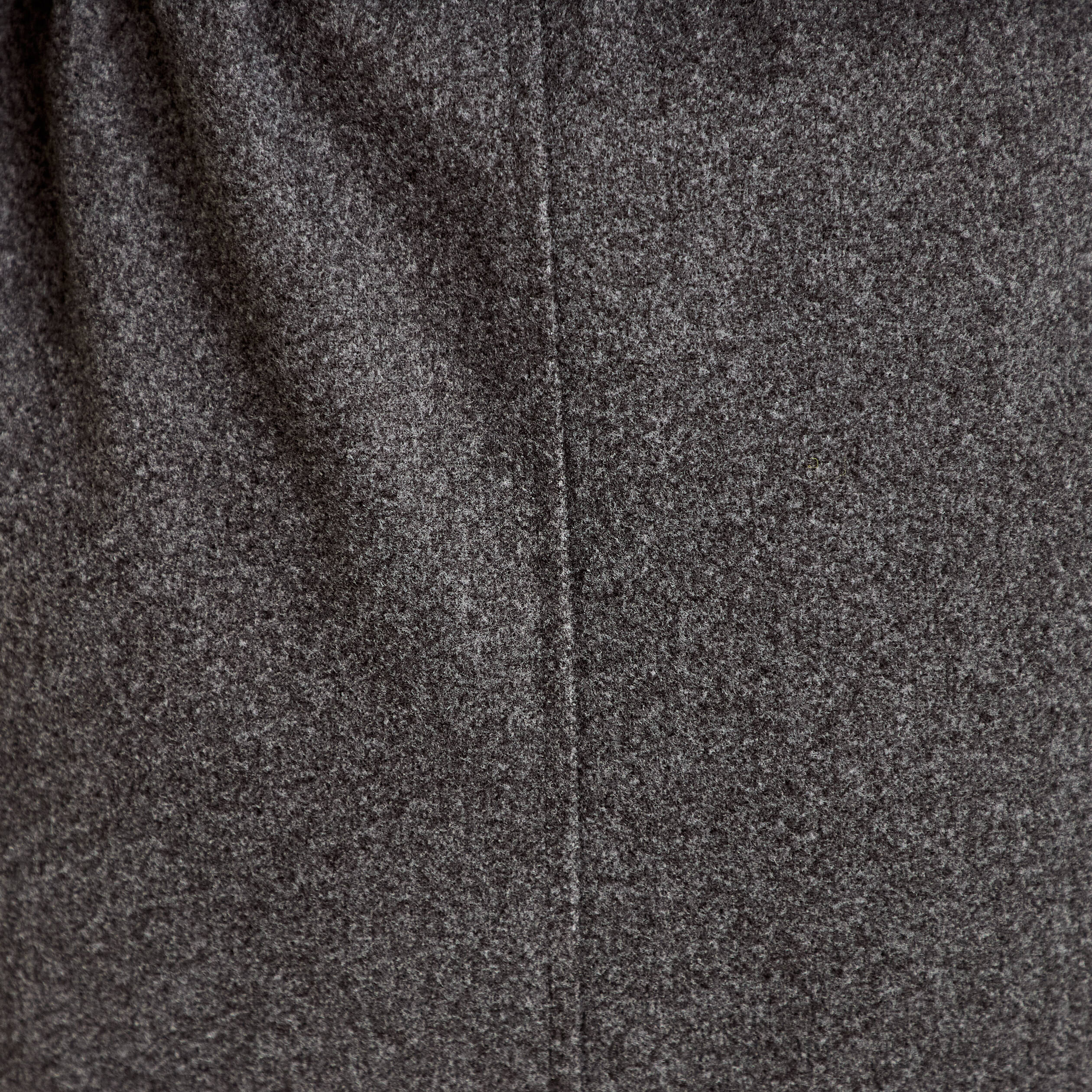 Manteau droit mi-long &agrave; manches longues gris femme