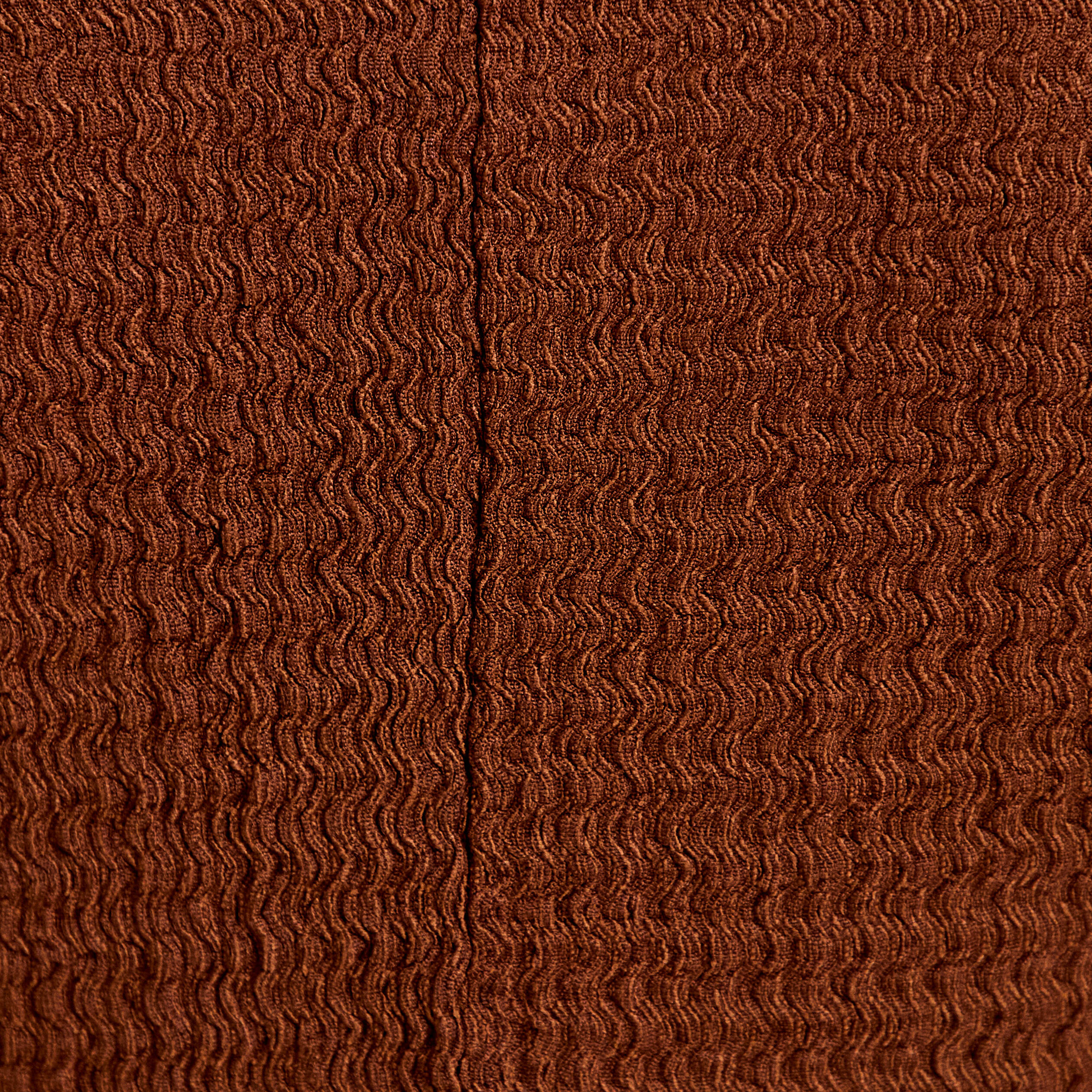 Robe midi droite sans manches en maille marron femme