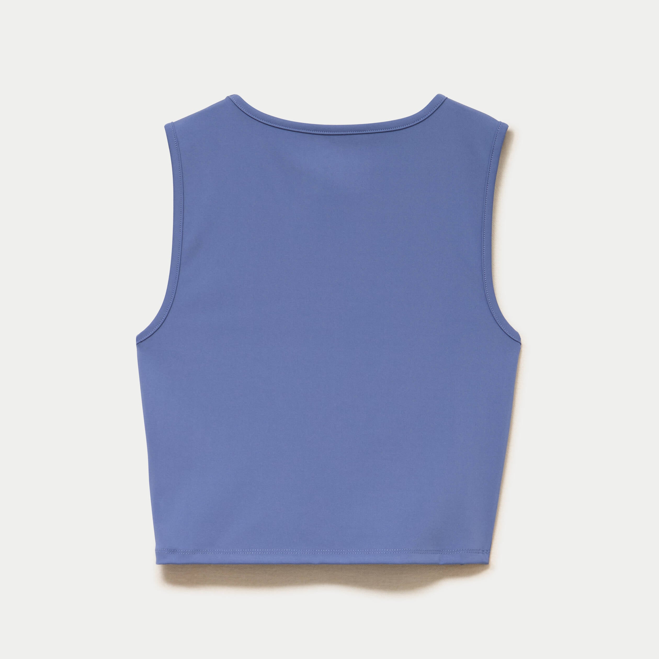 D&eacute;bardeur col rond bleu fonc&eacute; femme