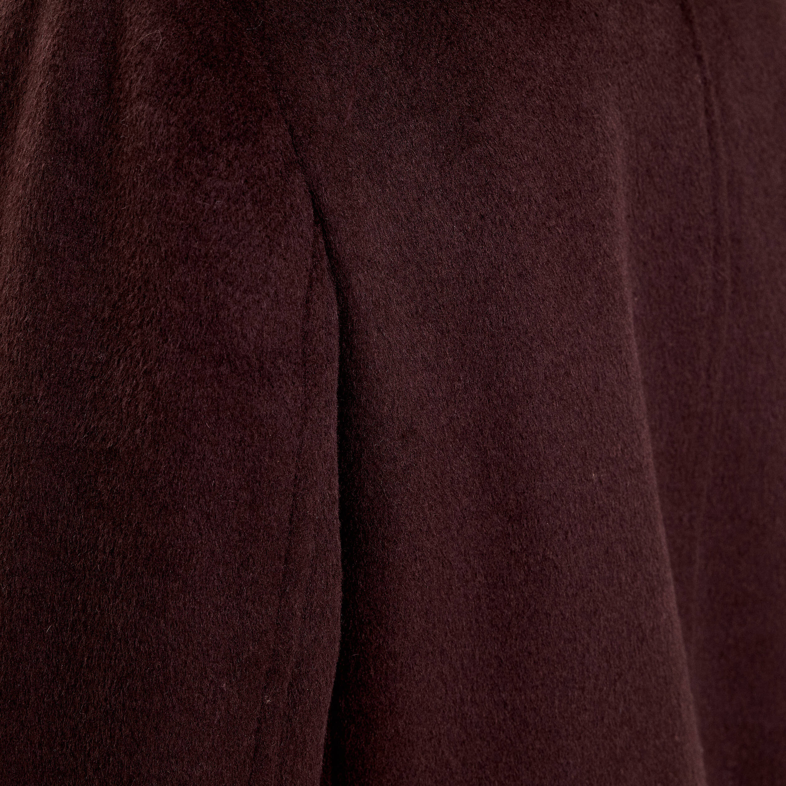 Caban col tailleur manches longues marron fonc&eacute; femme