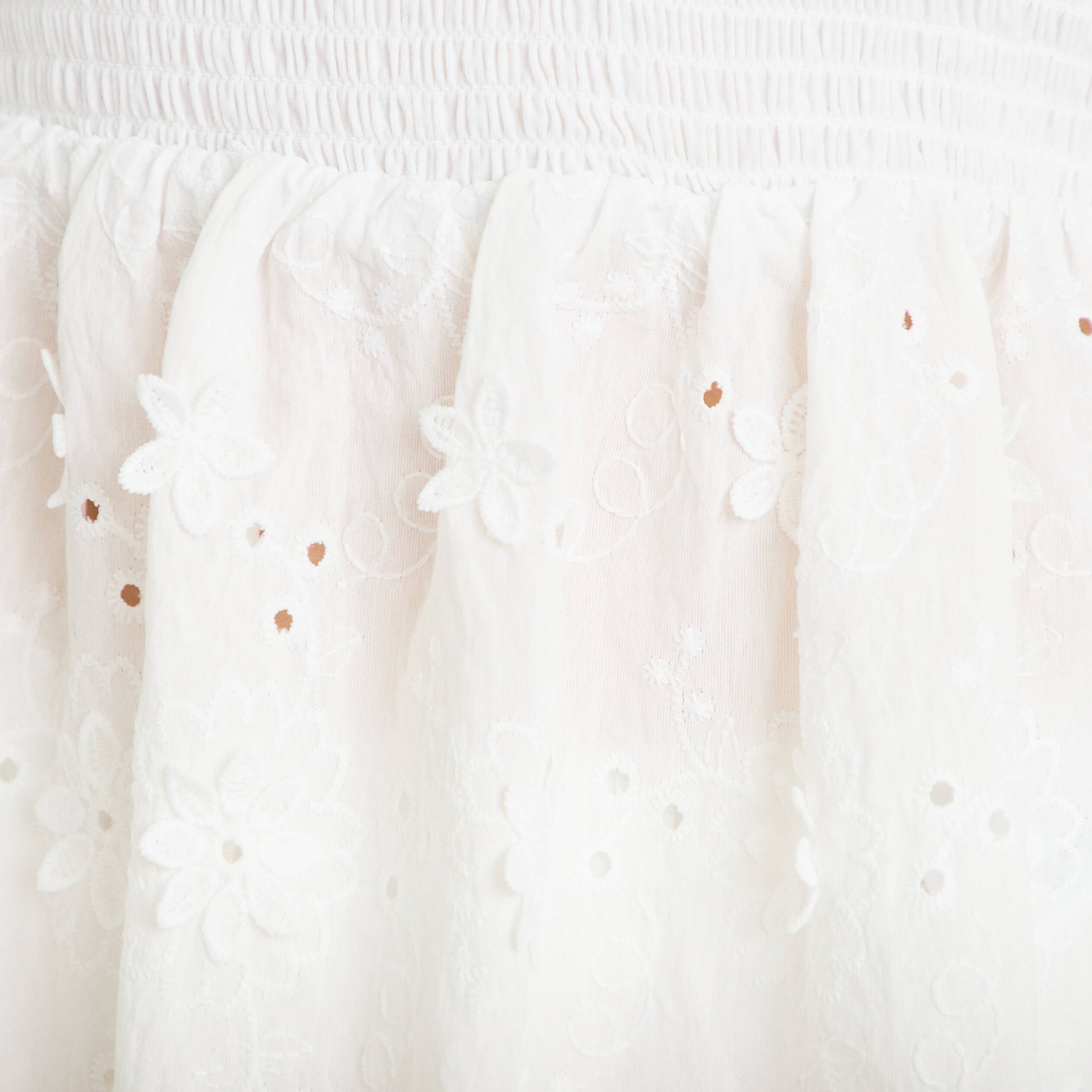 Top bi-mati&egrave;re &agrave; bretelles blanc femme