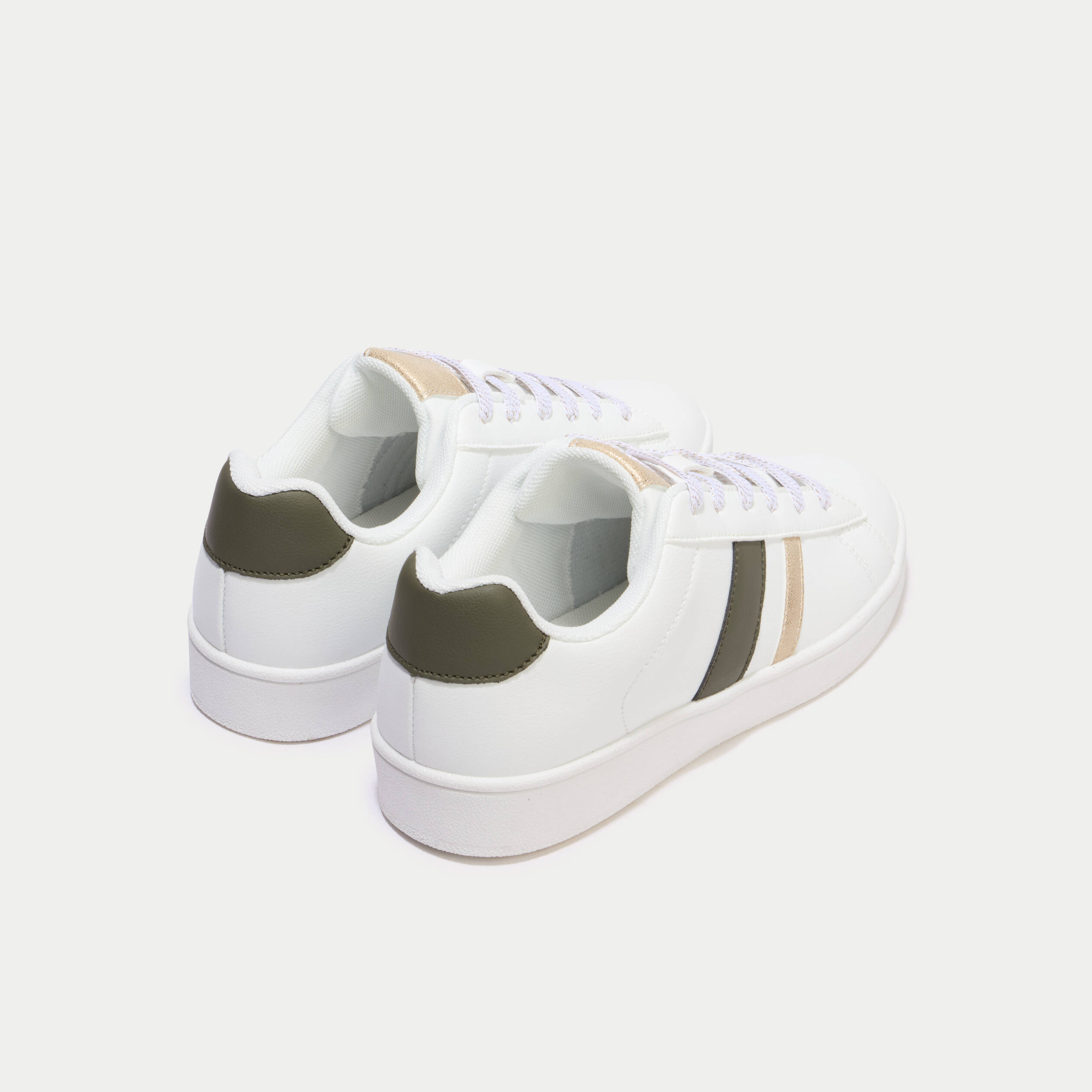 Baskets basses ecru femme