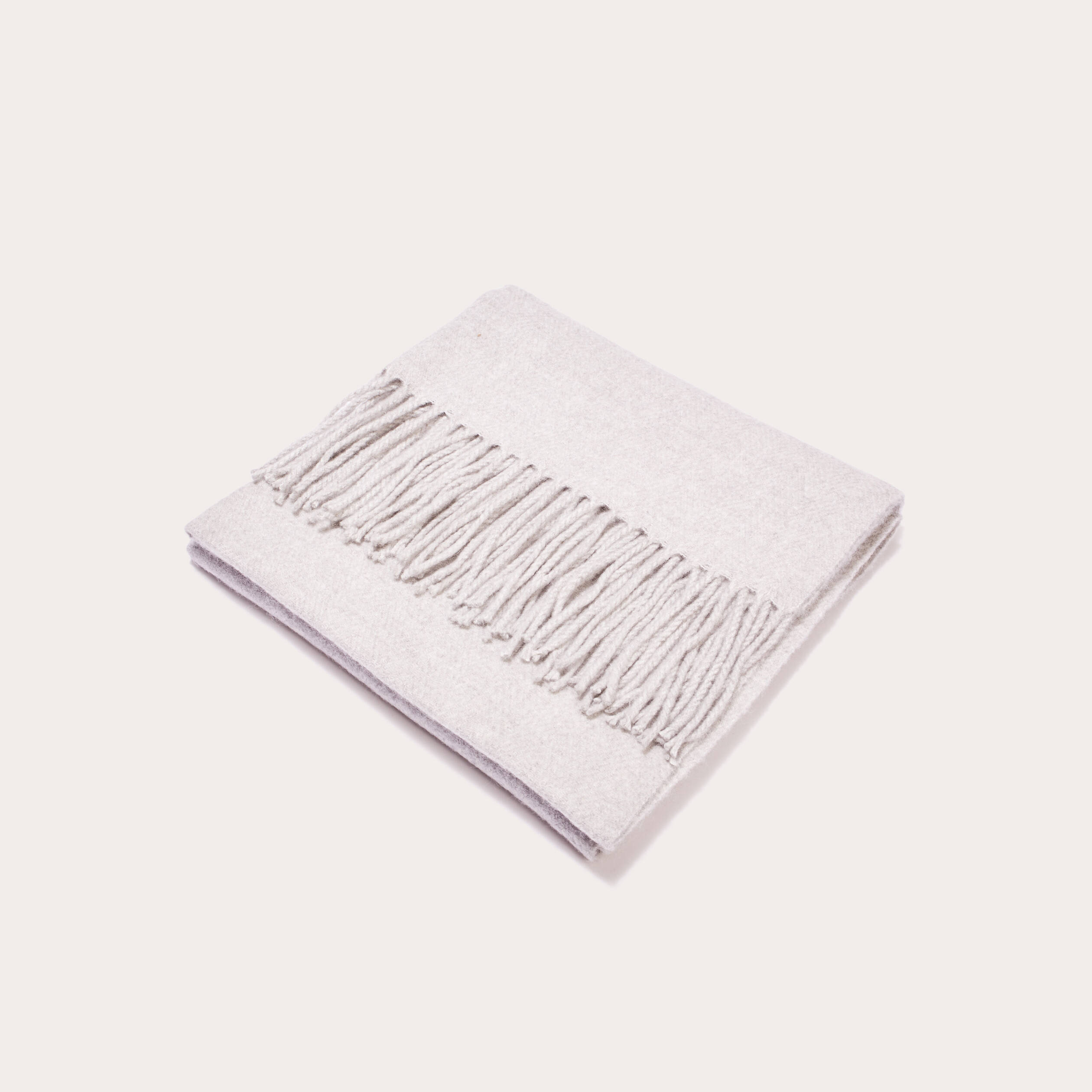 Grand Foulard Bleu à Pois Avec Franges - 60x170 Cm - Soie Artificielle - Neuf