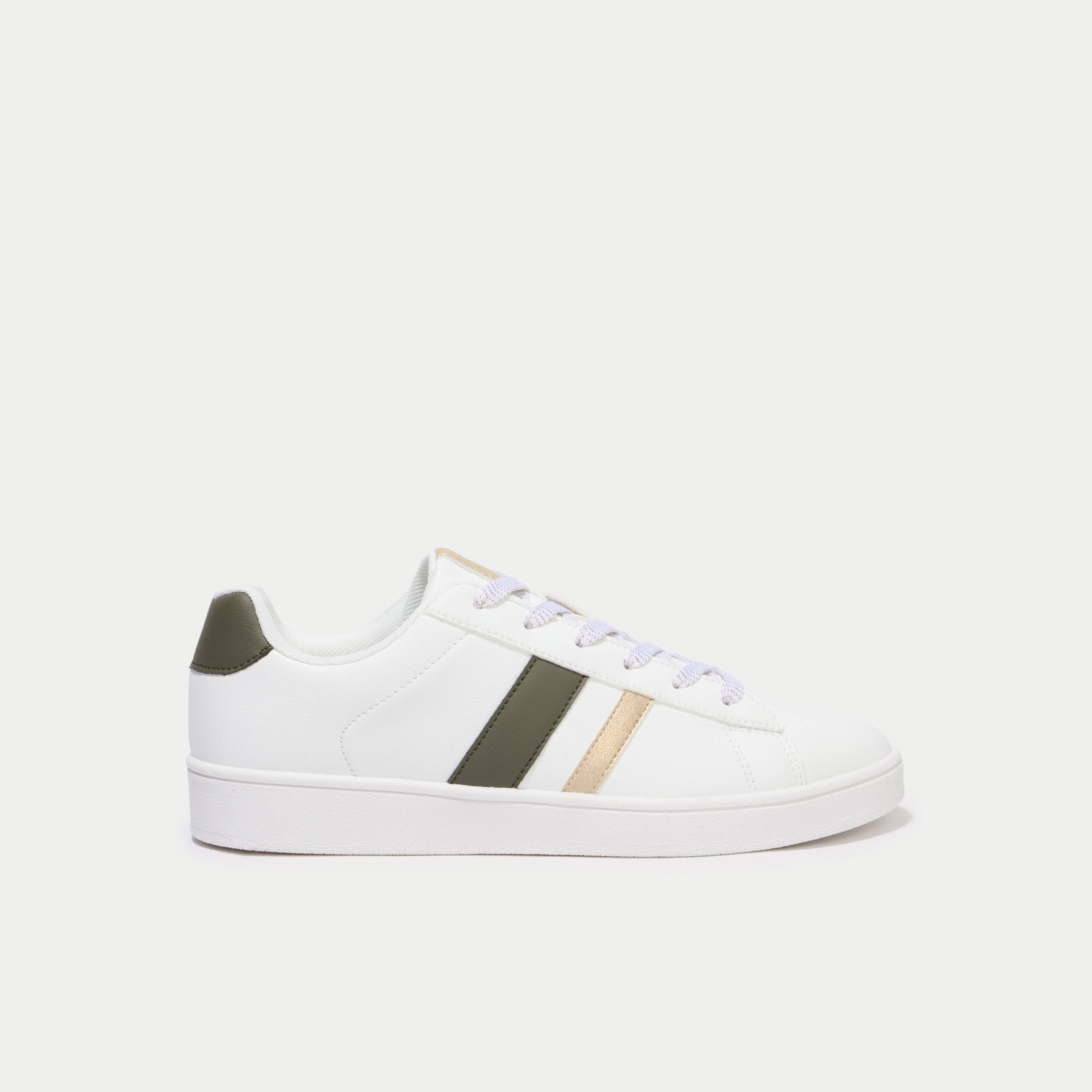 Baskets basses ecru femme