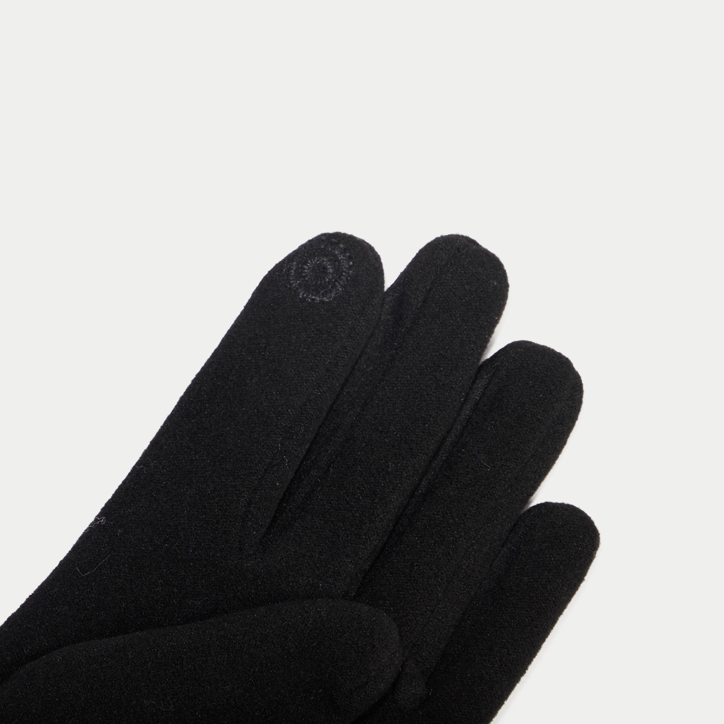 Gants fausse fourrure noir femme