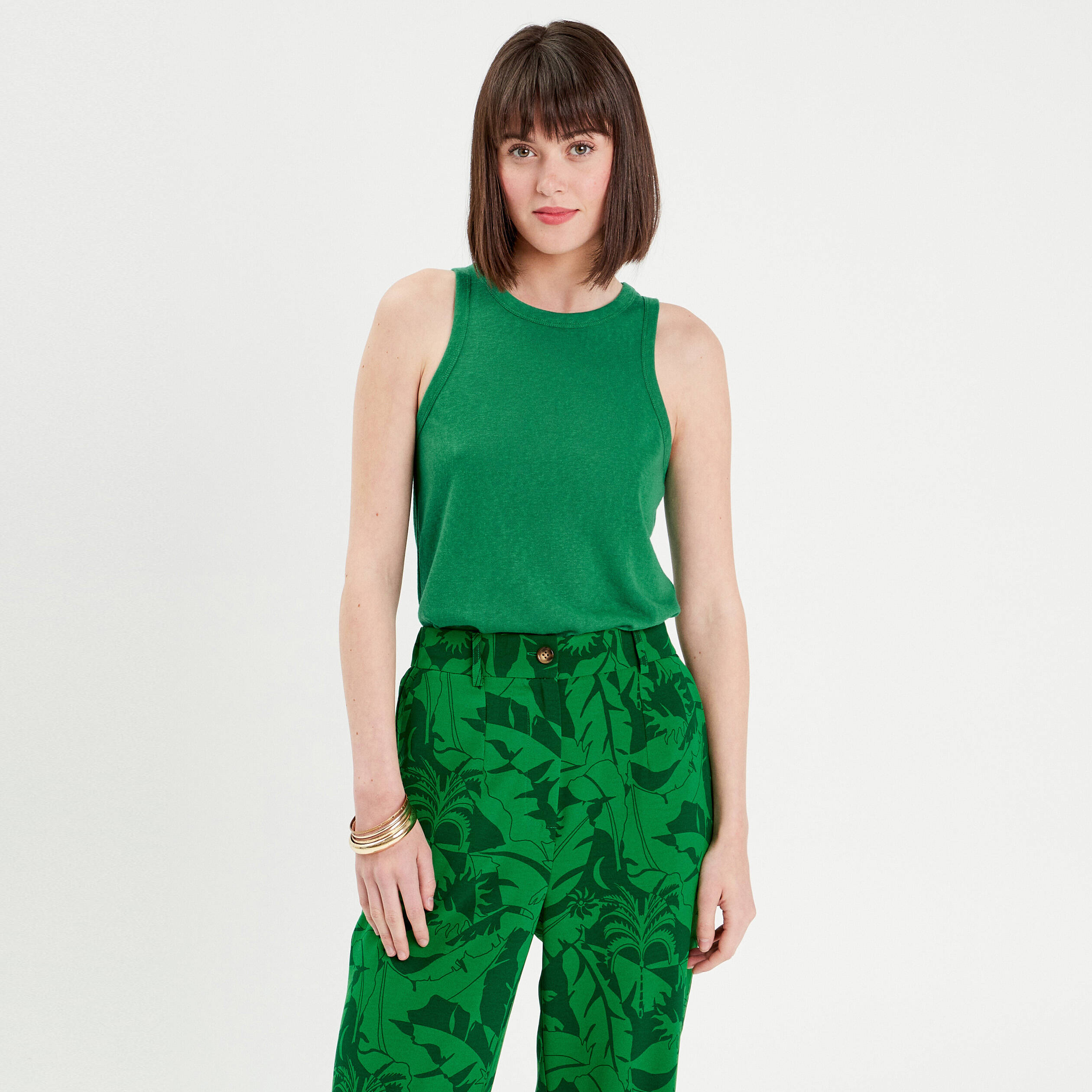 Débardeur Femme Ample - Sans Manches, Col Rond | Matière Douce Polyester/élasthanne - AirMood