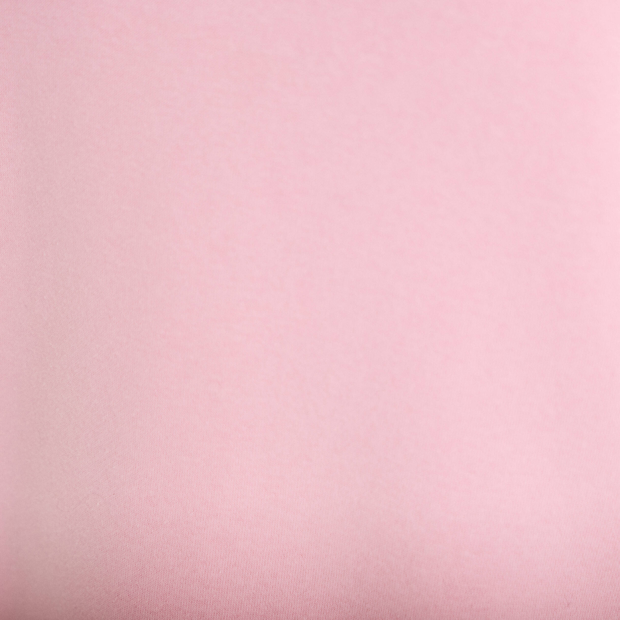 Sweat oversize col rond manches longues rose clair femme