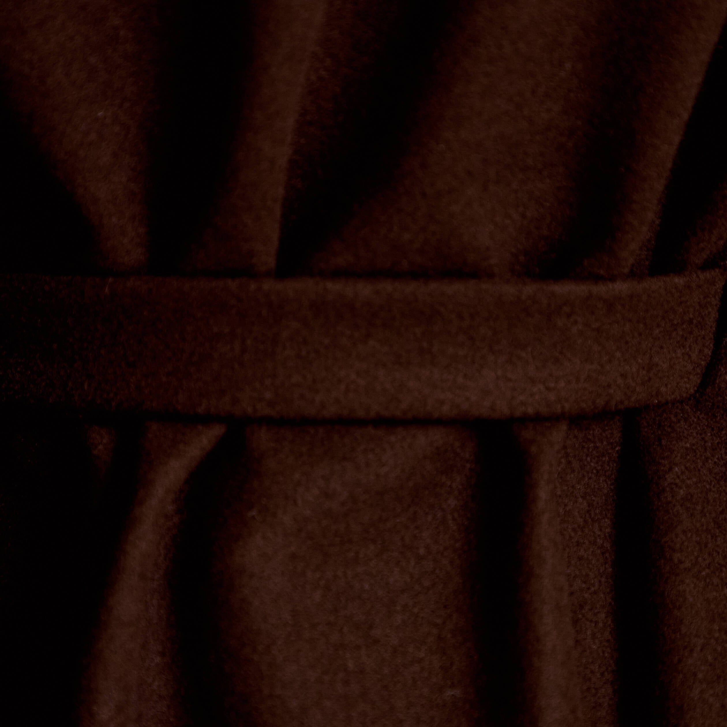 Poncho en fausse fourrure marron fonc&eacute; femme