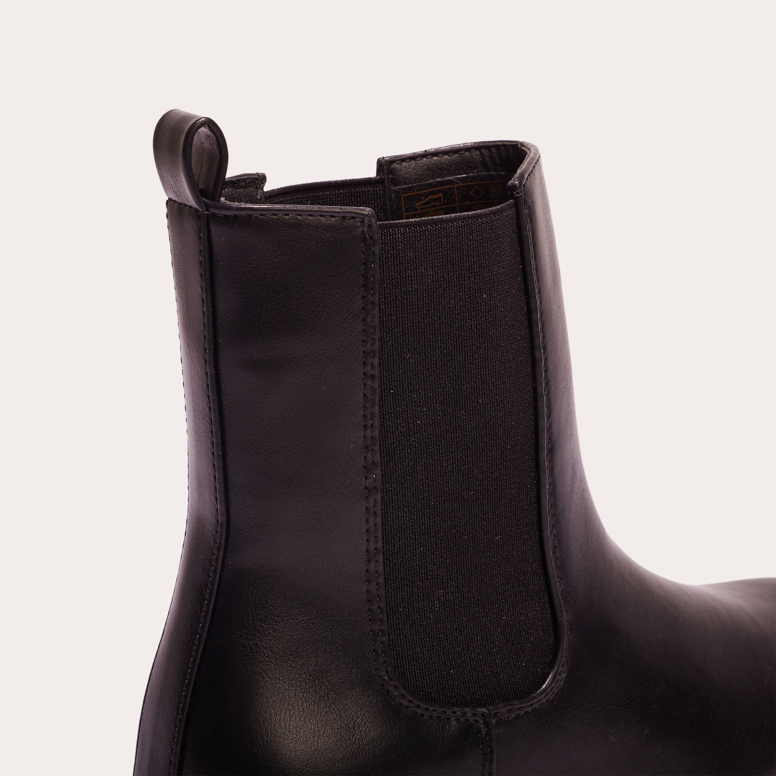 Bottines chelsea crant&eacute;es noir femme