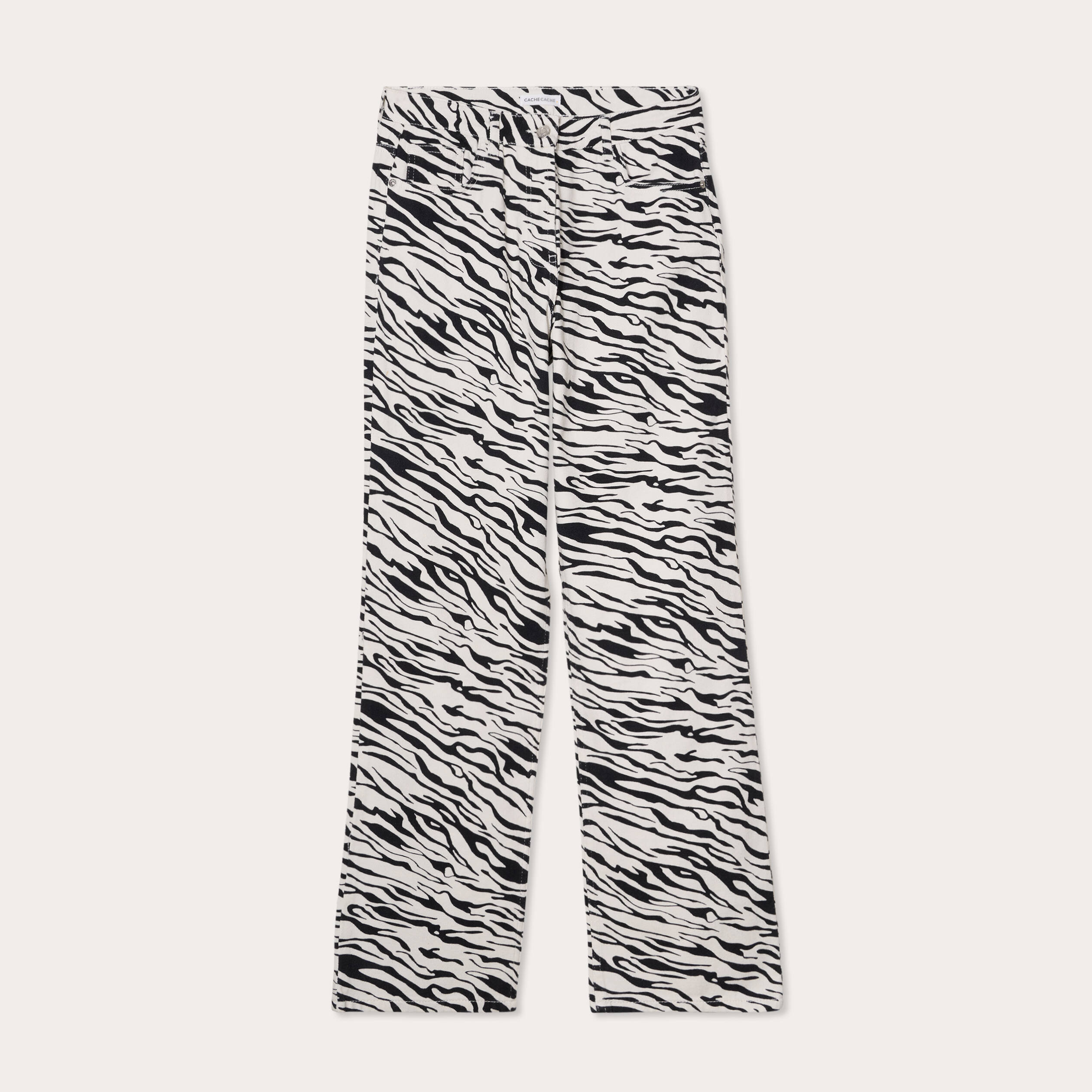 Pantalon large blanc femme