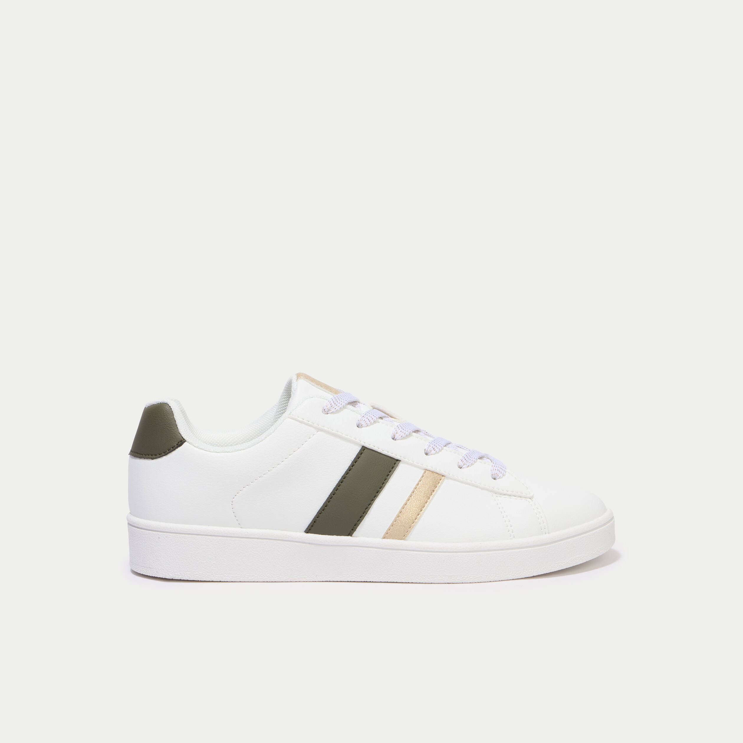 Baskets basses ecru femme