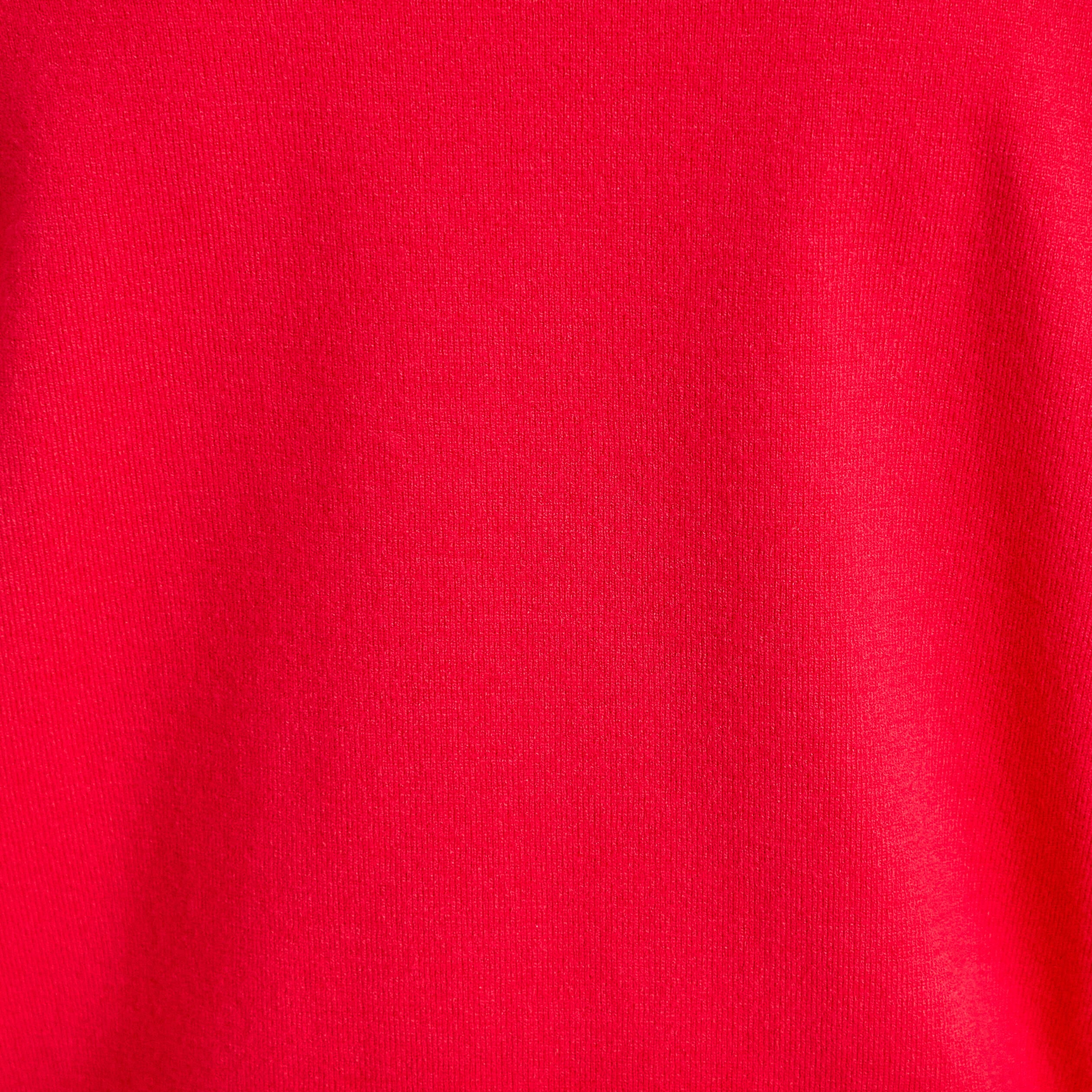 Pull ample manches longues fin rouge femme