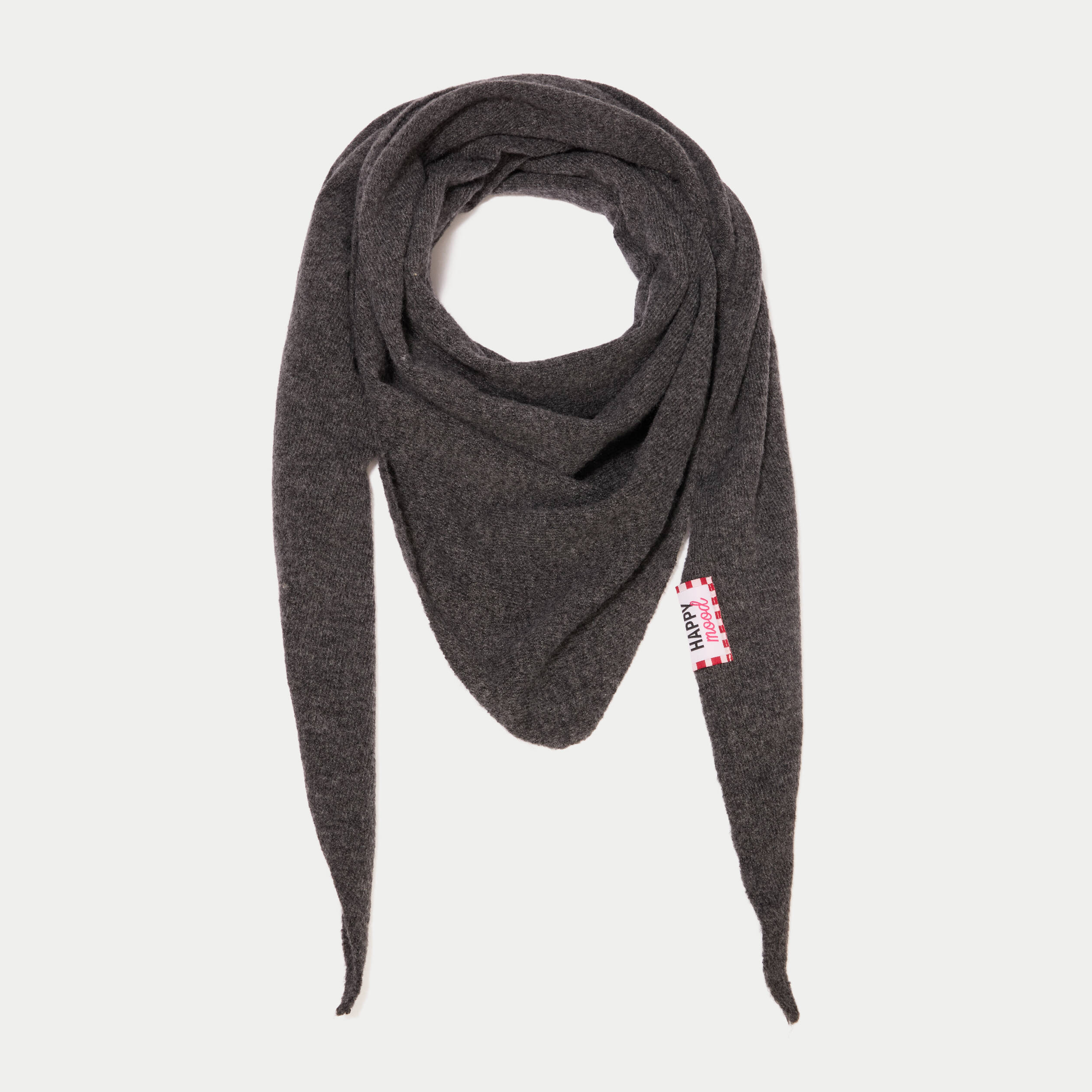 Foulard gris fonc&eacute; femme