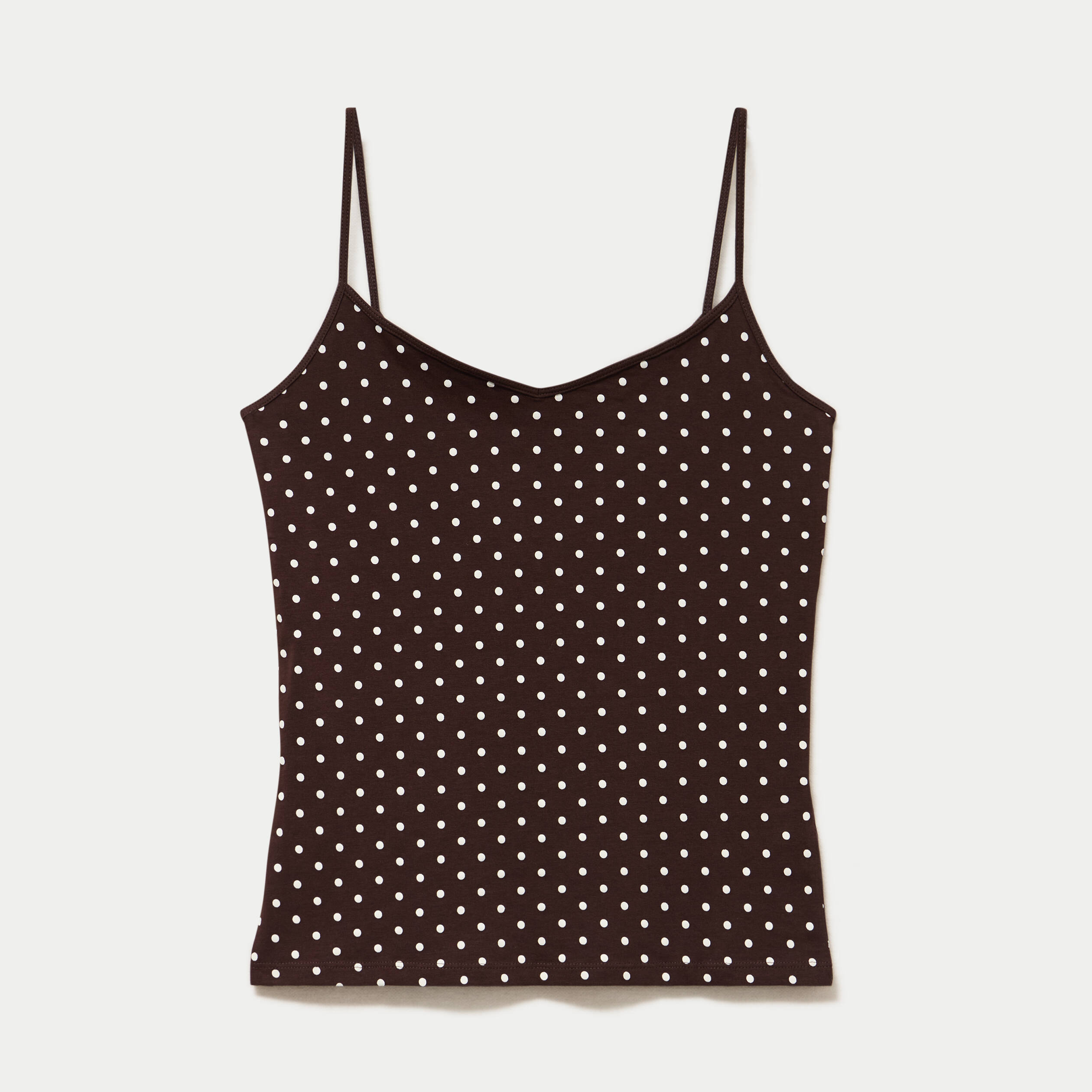 D&eacute;bardeur ajust&eacute; col rond marron femme