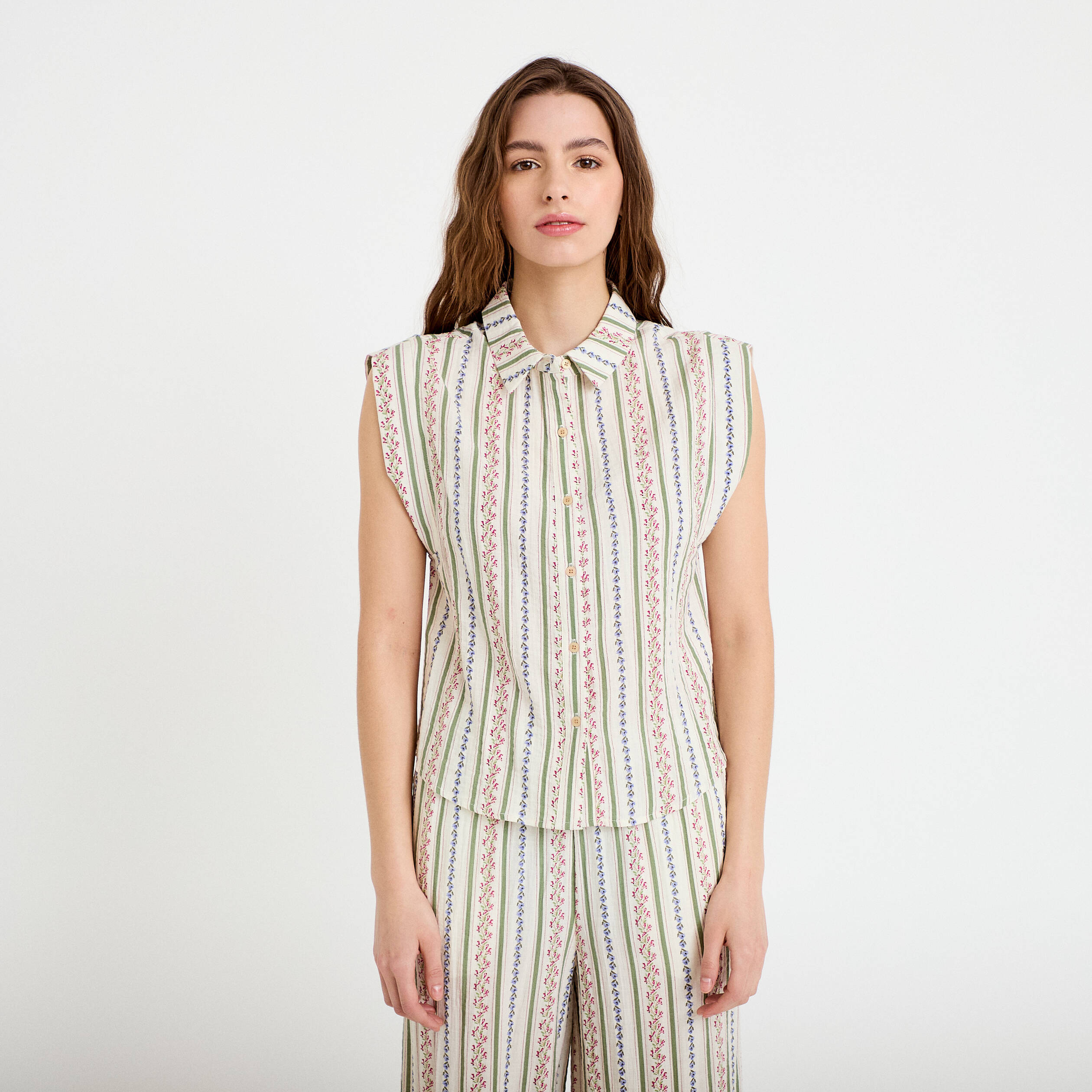 Chemise beige femme