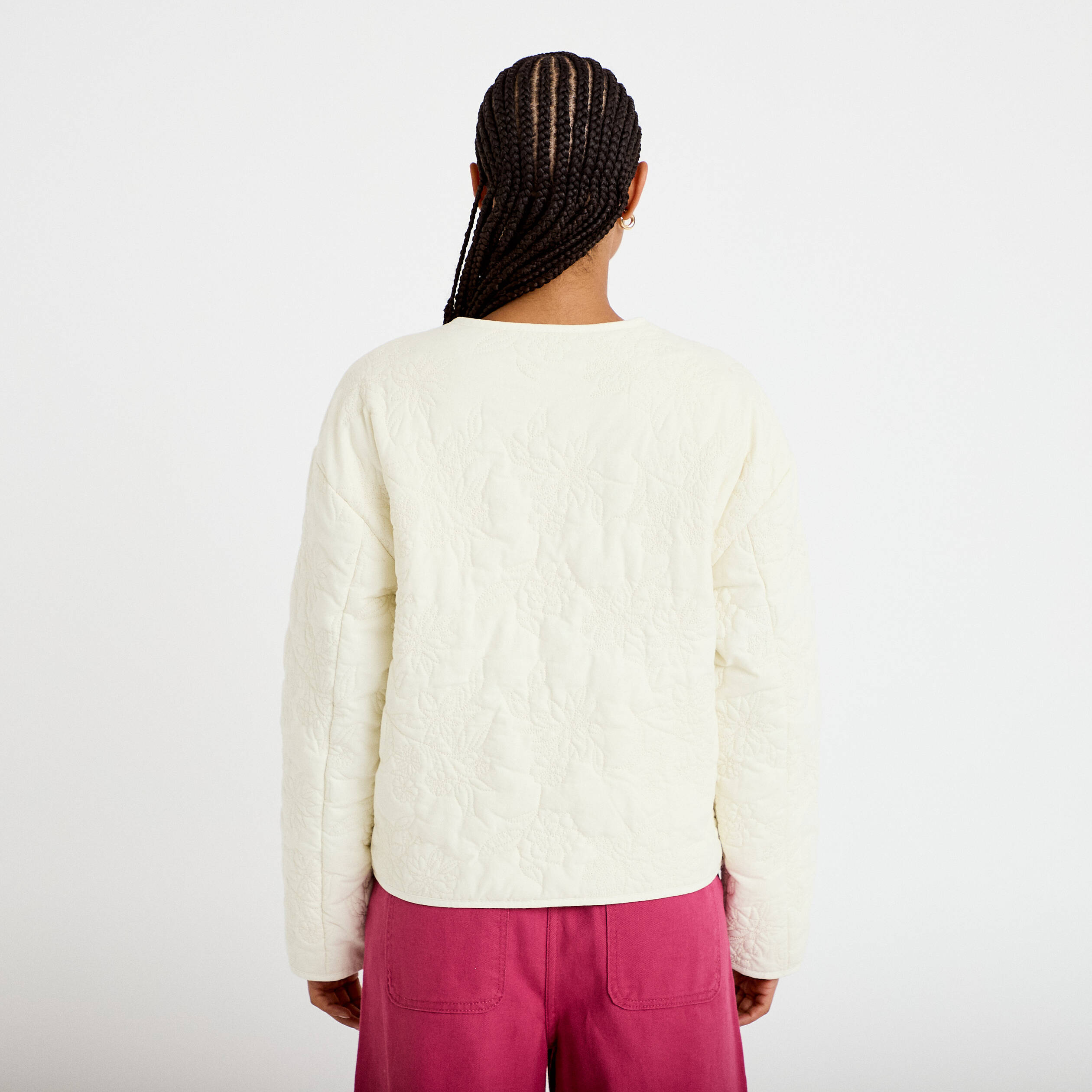 Veste manches longues ecru femme