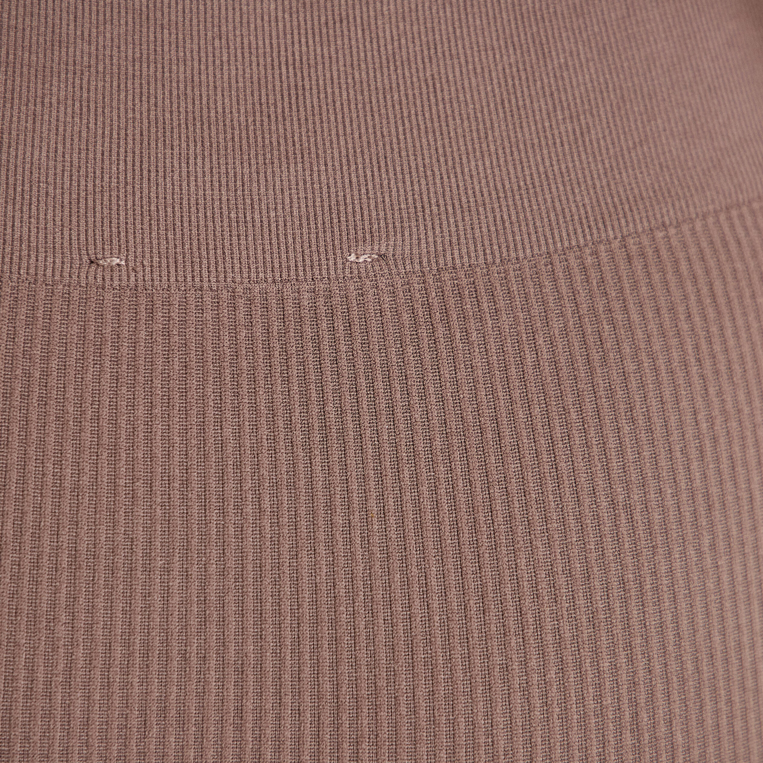Leggings taille haute sans couture marron clair femme